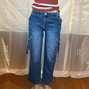 Love Culture Blue Straight Leg Women's Jeans